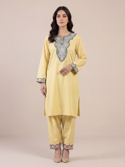 Boti Tila Summer Co-Ord set | Light Yellow