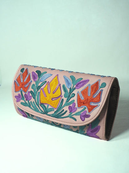 Autumn Bloom Kashmiri Clutch - KaarKash