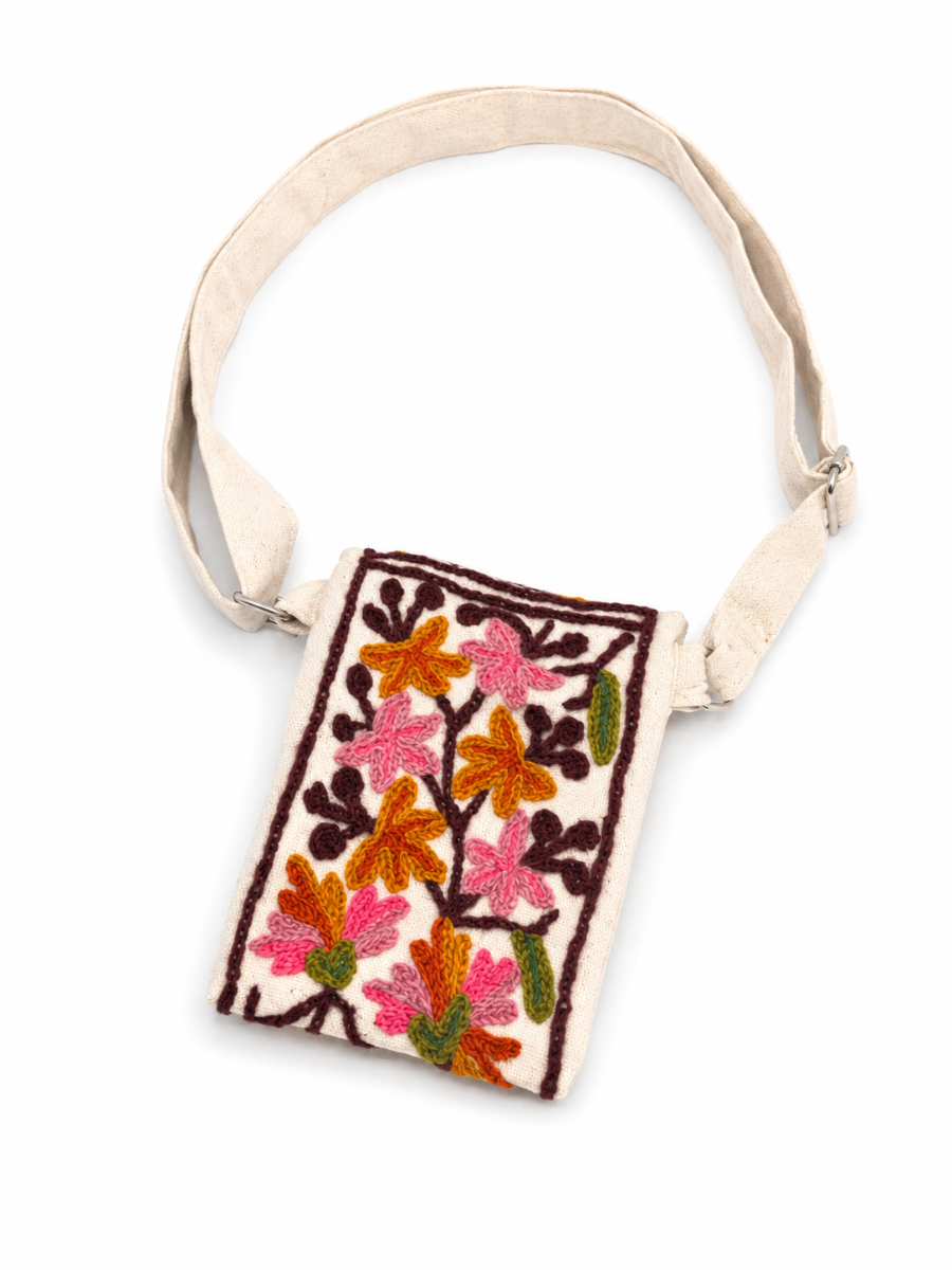 Kashmiri Embroidered Floral Sling Bag
