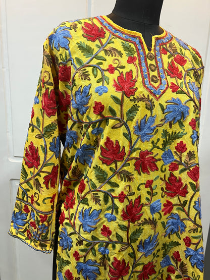 Noor : chinar embroidery summer kurti |