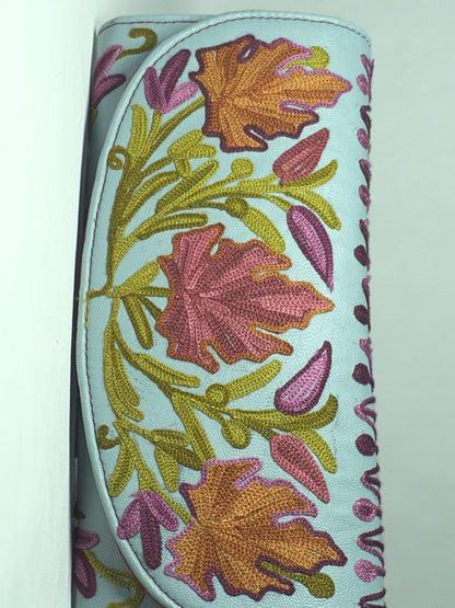 Autumn Bloom Kashmiri Clutch - KaarKash