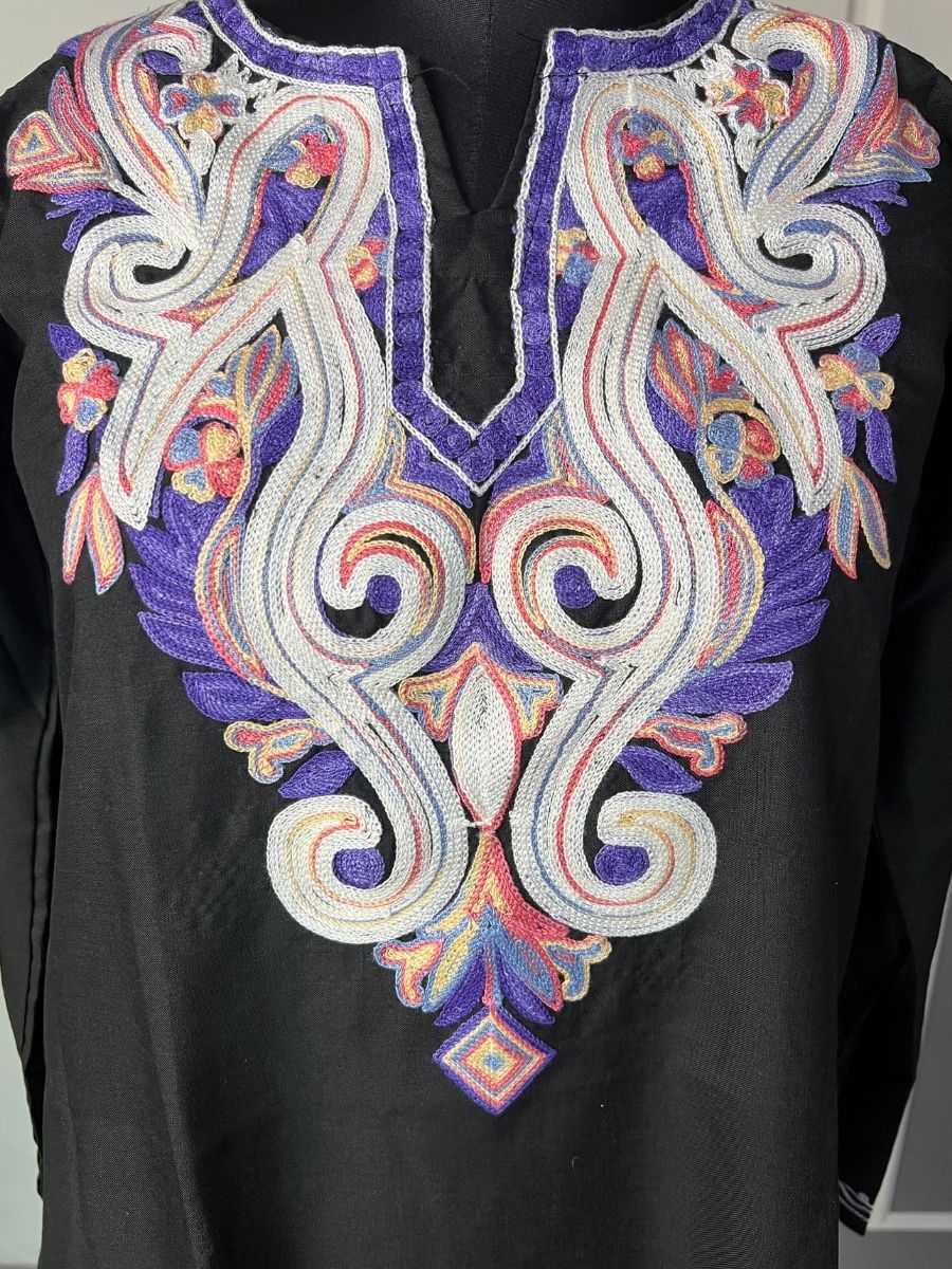 Noor : Aari embroidery summer kurti | Ebony