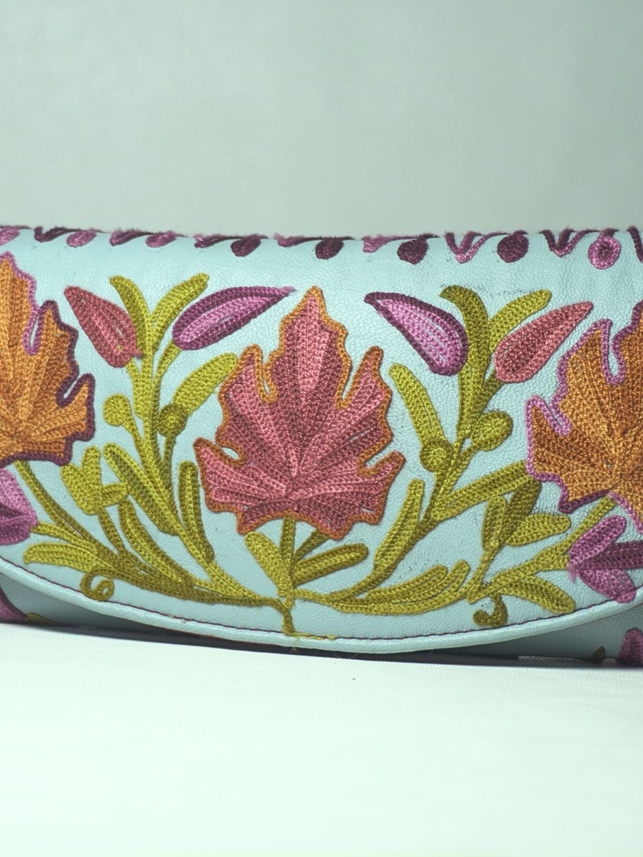 Autumn Bloom Kashmiri Clutch - KaarKash