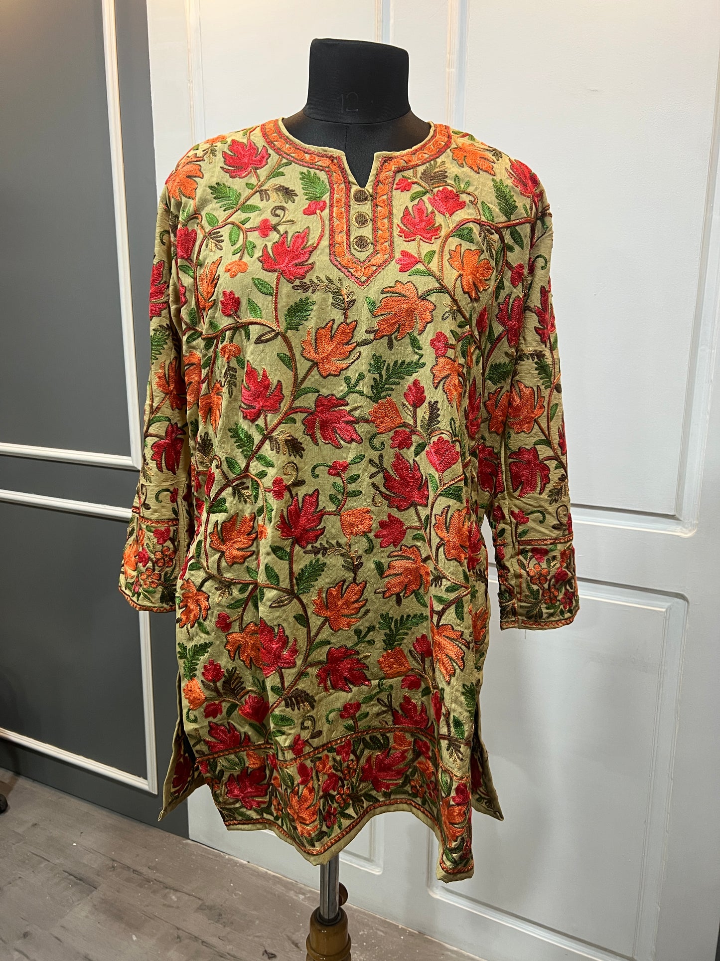 Noor : chinar embroidery summer kurti | amber