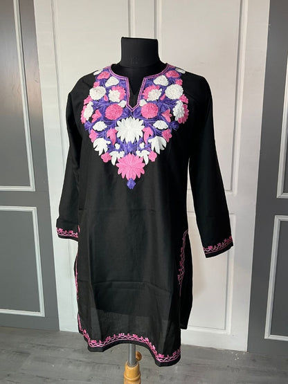 Noor : Aari embroidery summer kurti | Ebony