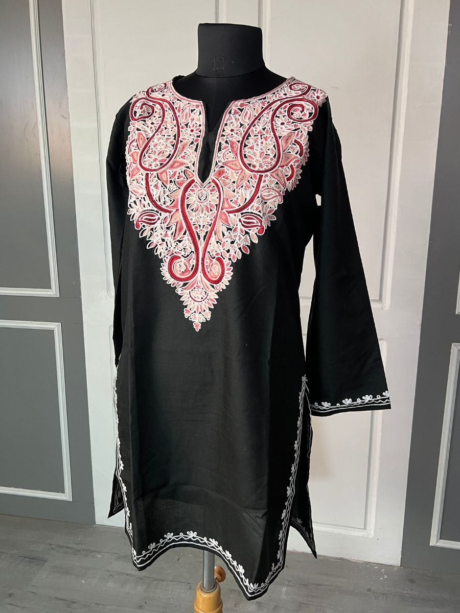 Noor : Aari embroidery summer kurti | Ebony