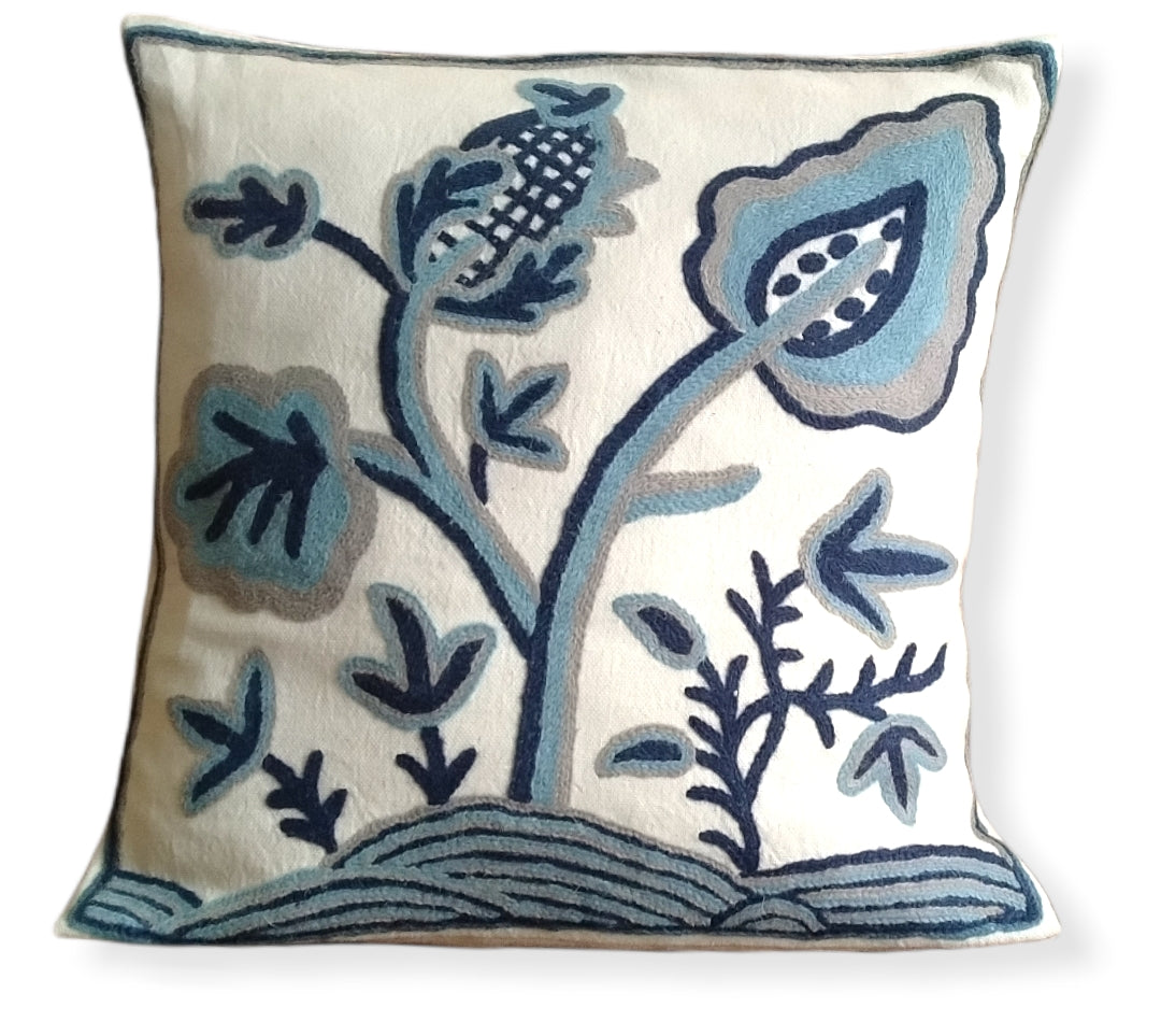 Shalimar Blue Essence Cushion Covers - set of 2 - KaarKash