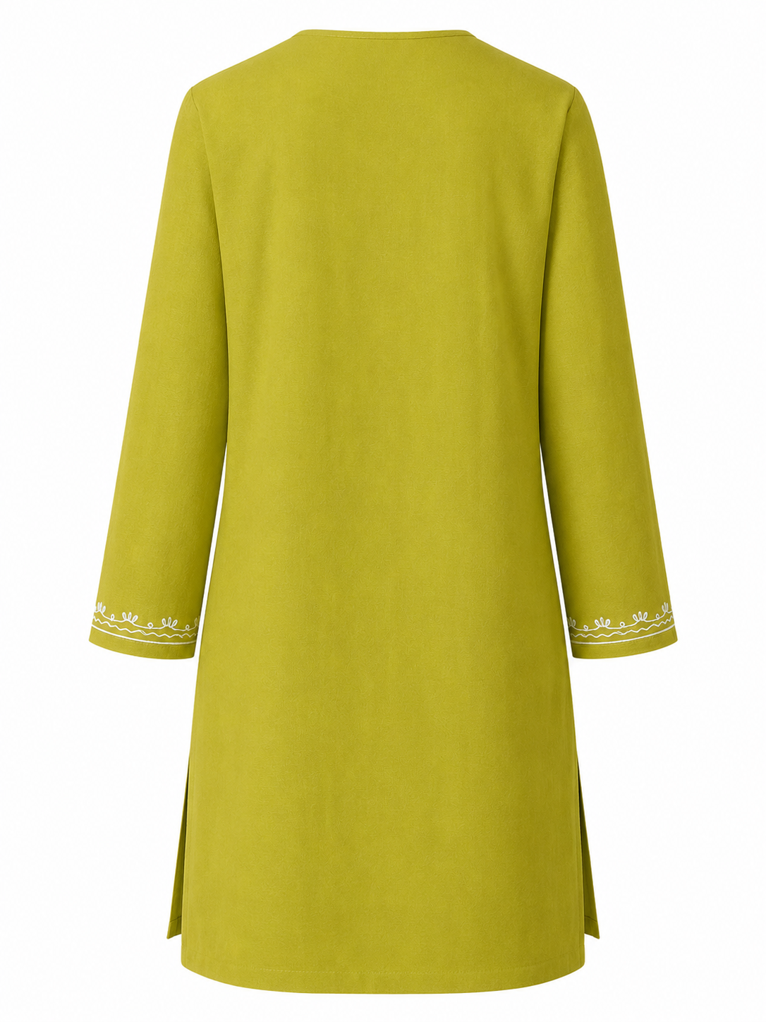Noor : Aari embroidery summer kurti | Dark Yellow