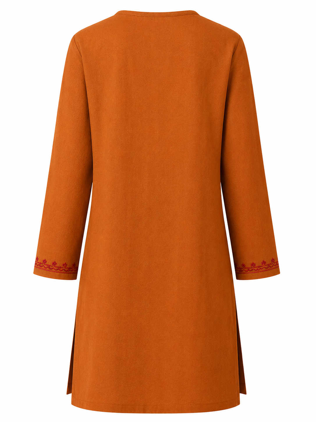 Noor : Aari embroidery summer kurti | Desert Rust