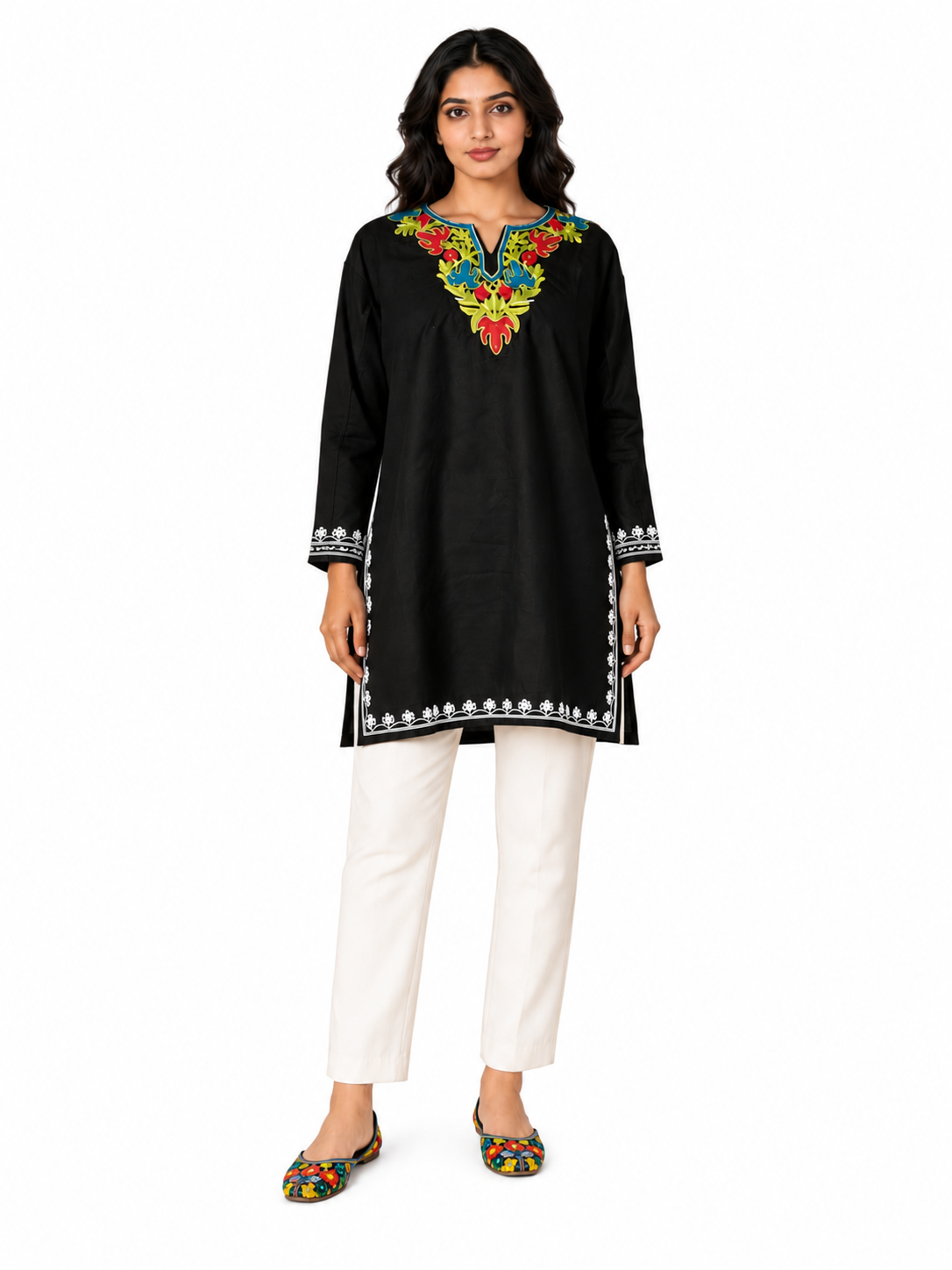 Noor : Aari embroidery summer kurti | Ebony