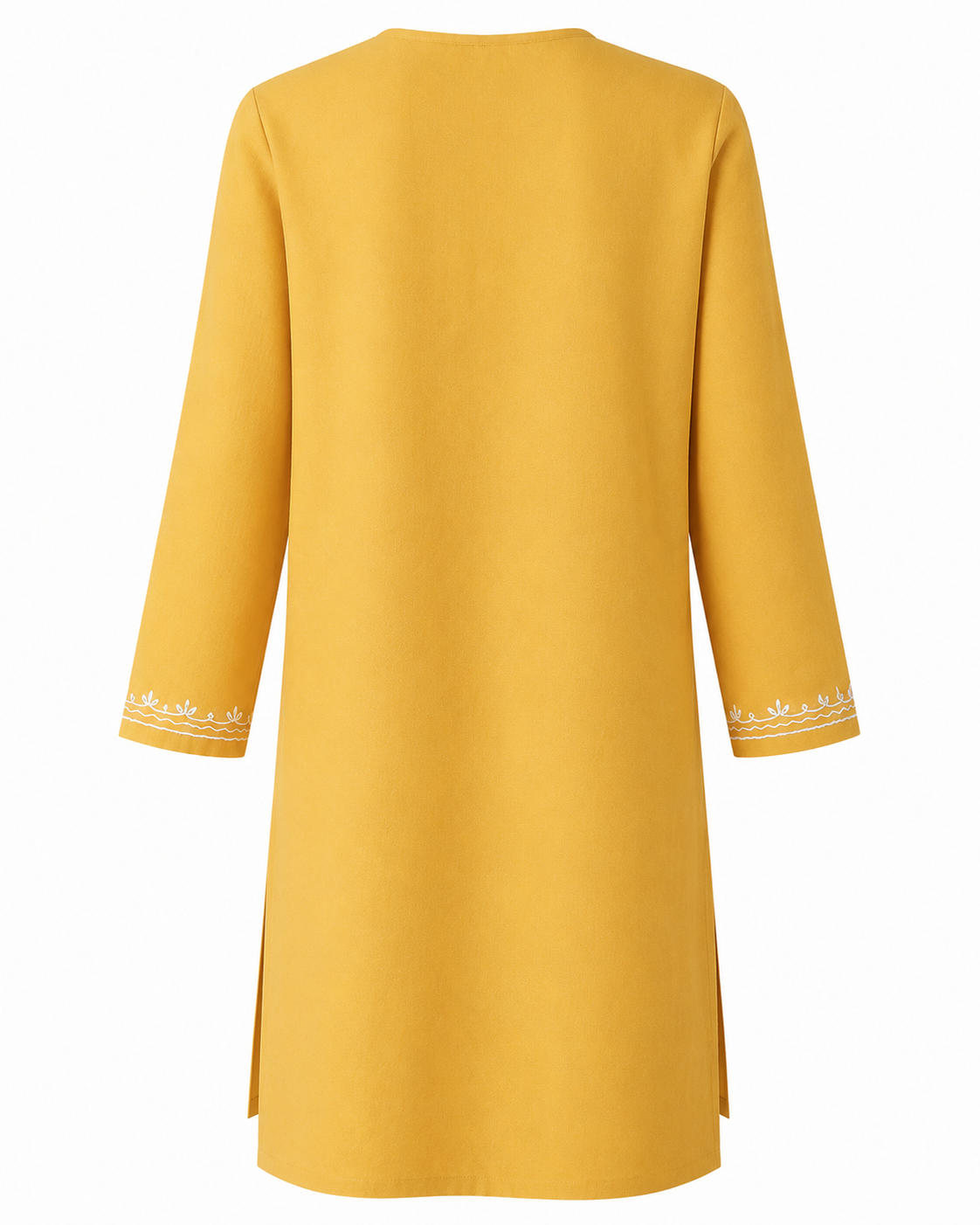 Noor : Aari embroidery summer kurti | Light Yellow