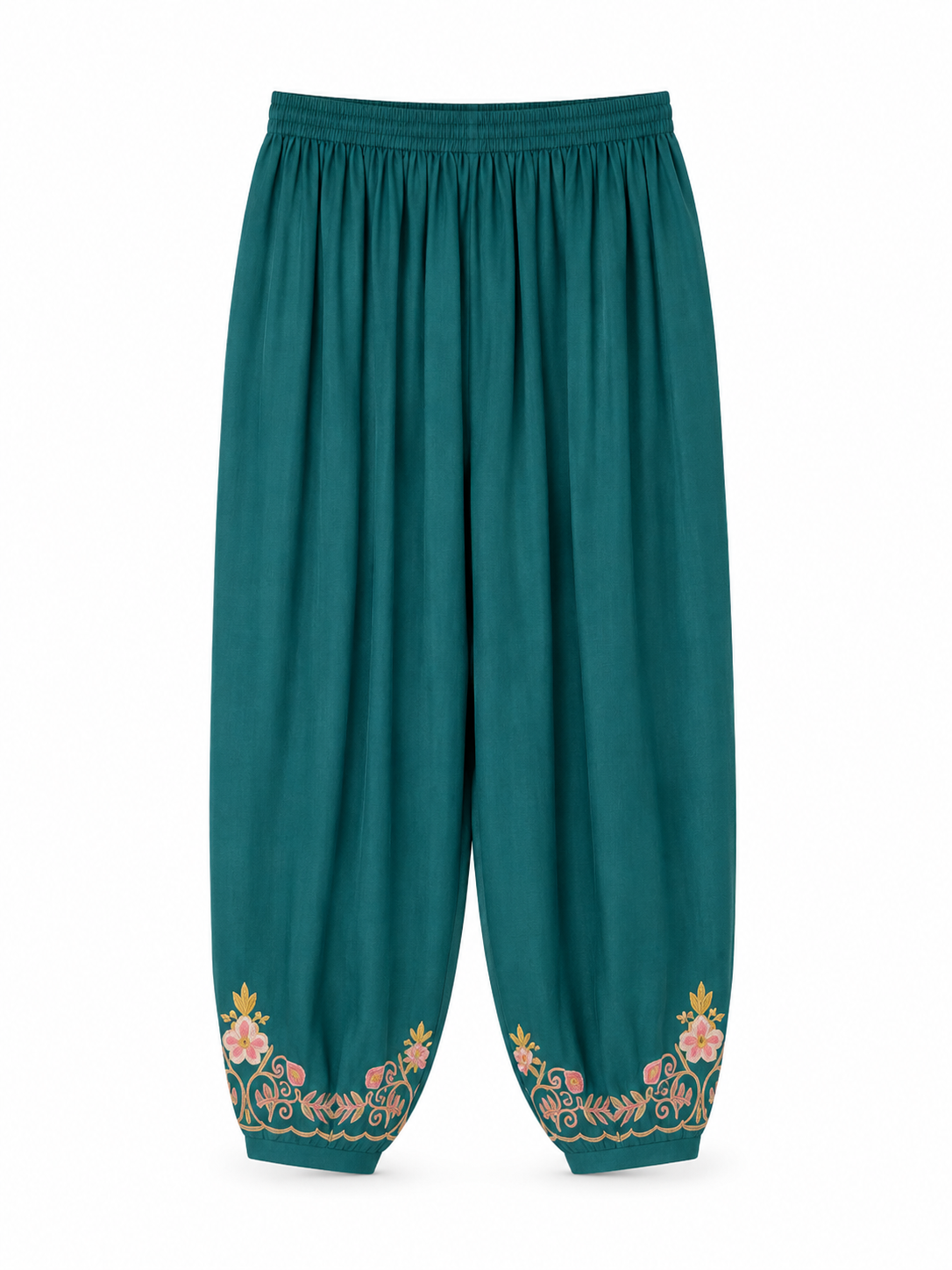 Kashmir Aari cotton Co-Ord Set | Dark Teal