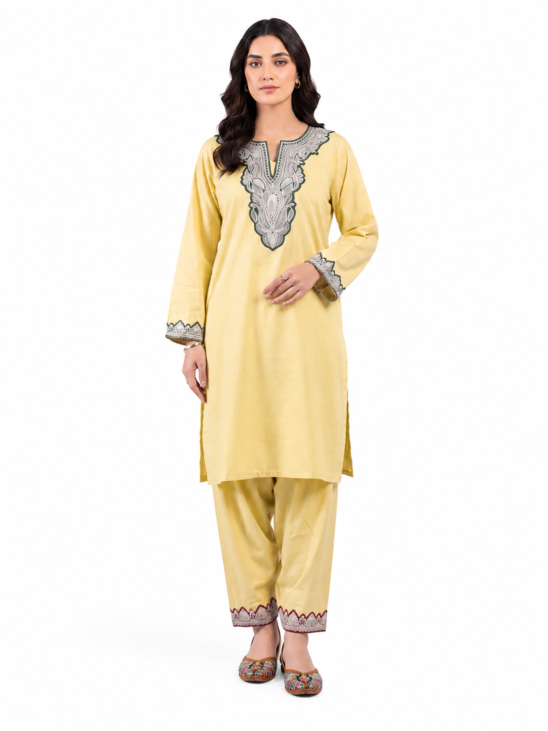 Boti Tila Summer Co-Ord set | Light Yellow