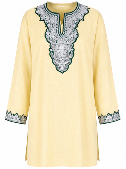 Boti Tila Summer Co-Ord set | Light Yellow