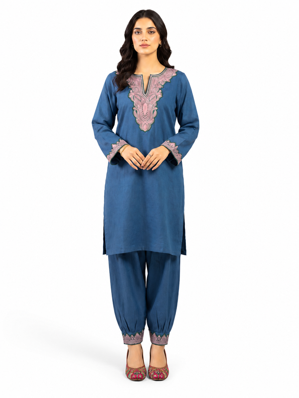 Boti Tila Summer Co-Ord set |Aqua