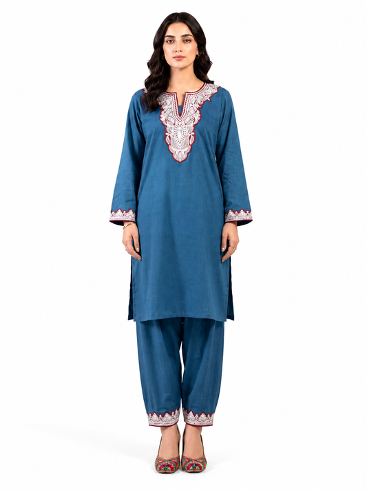 Boti Tila Summer Co-Ord set |Aqua