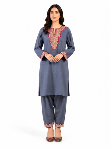 Boti Tila Summer Co-Ord set |Blue Gray