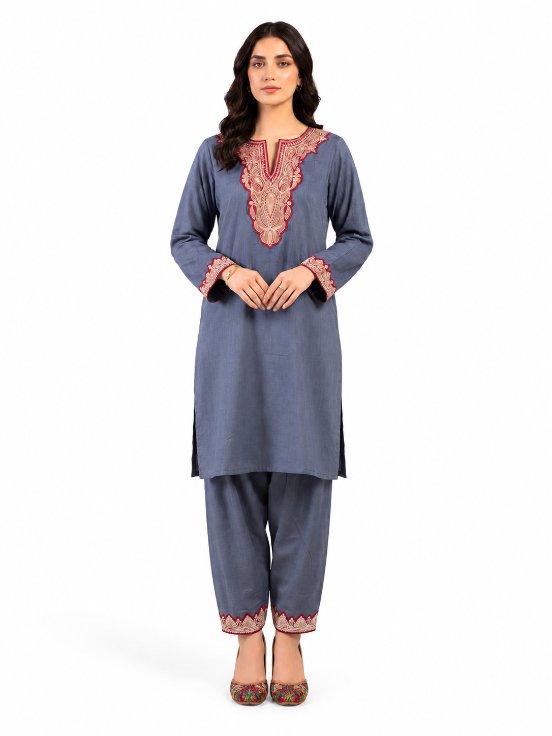 Boti Tila Summer Co-Ord set |Blue Gray