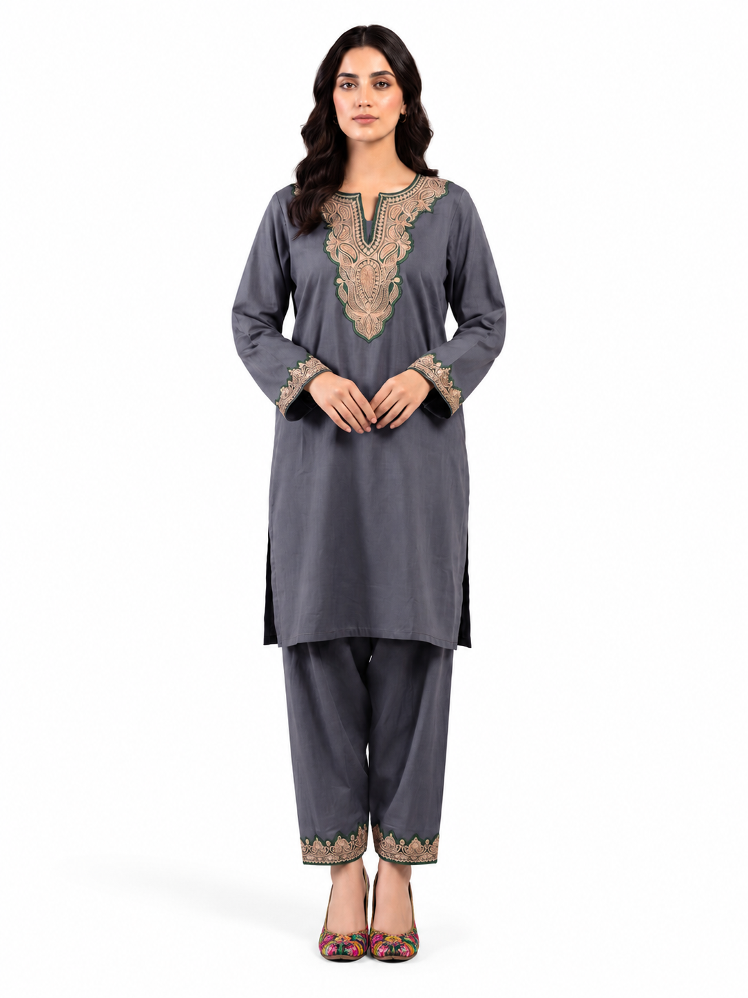 Boti Tila Summer Co-Ord set | Blue Gray