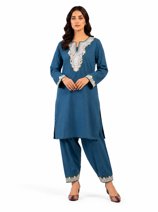 Boti Tila Summer Co-Ord set |Dark Teal