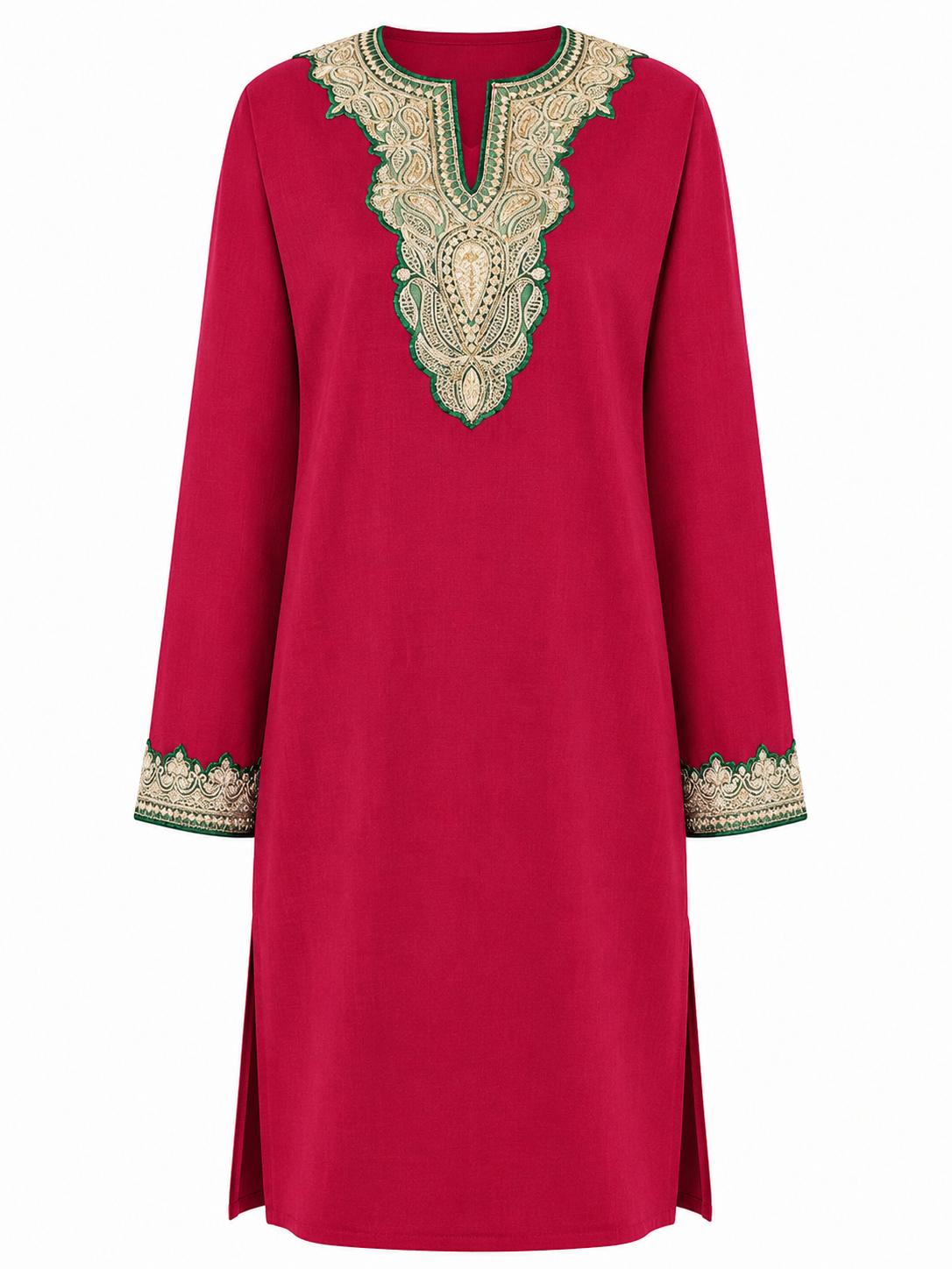 Boti Tila Summer Co-Ord set |Dark Red