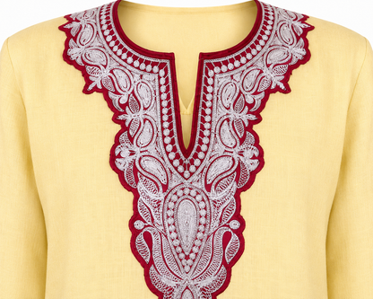Boti Tila Summer Co-Ord set |Light Yellow