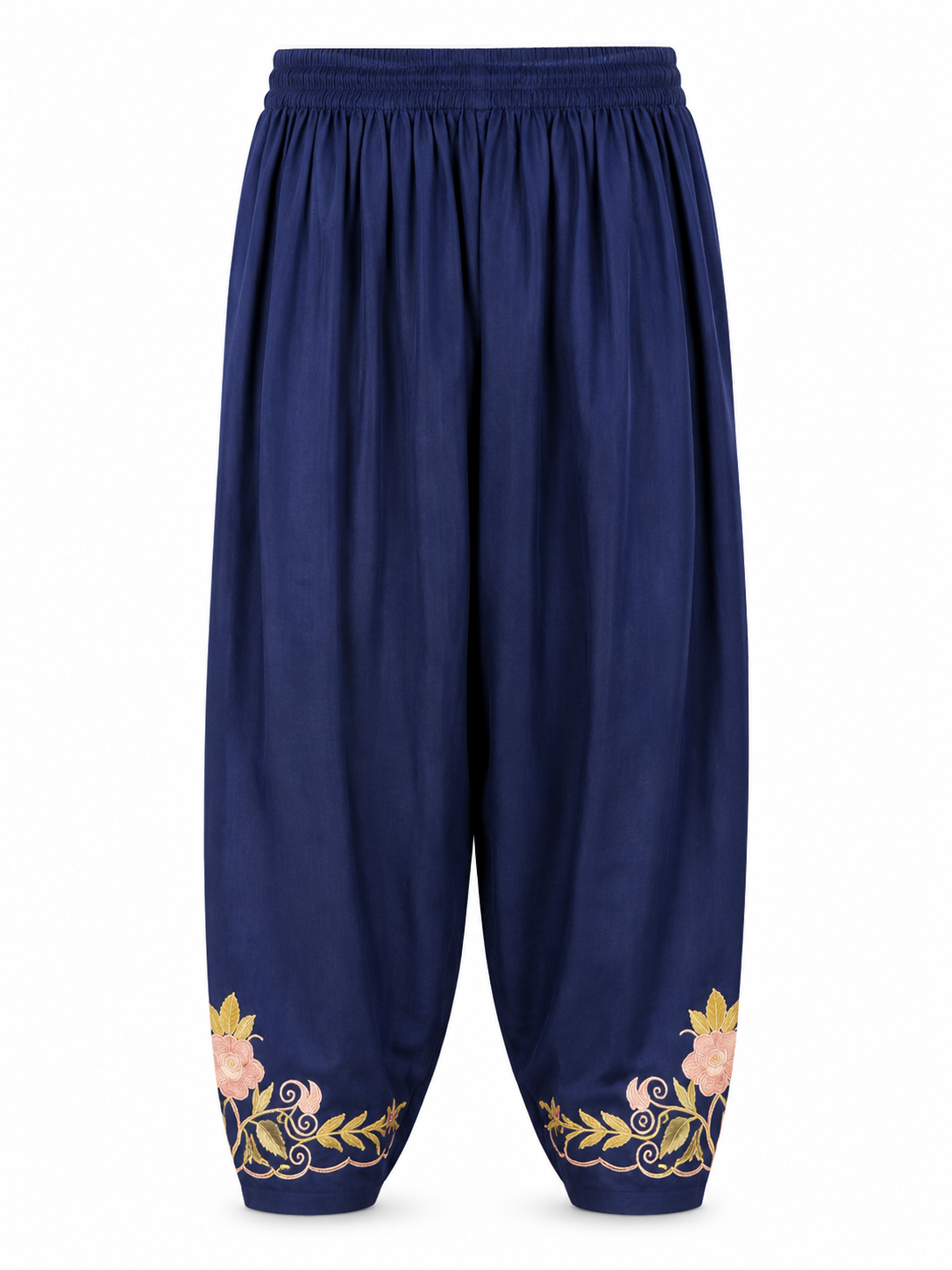 Kashmiri Manual Aari worked Cotton Co-Ord Set | Royal Indigo