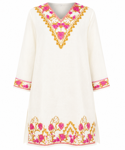 Kashmir Aari cotton Co-Ord Set | Light Gray