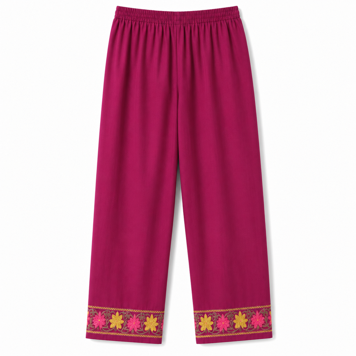 Kashmir Aari cotton Co-Ord Set | Plum