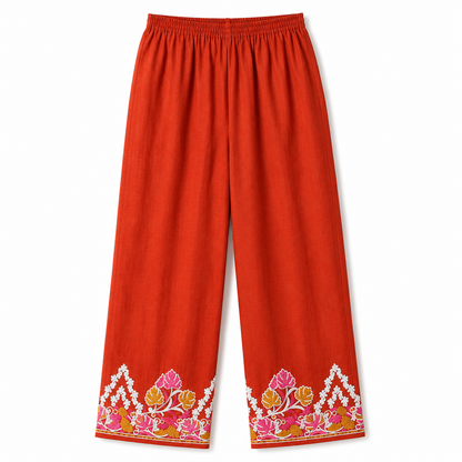 Kashmir Aari cotton Co-Ord Set | Sassy Salmon