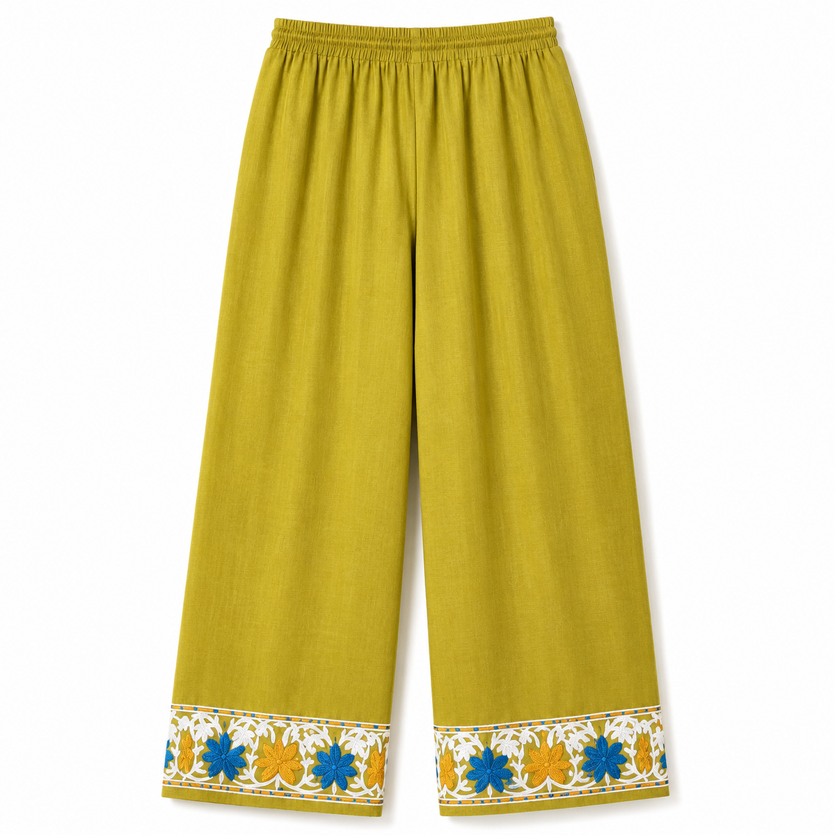 Kashmir Aari cotton Co-Ord Set | Light Moss Green