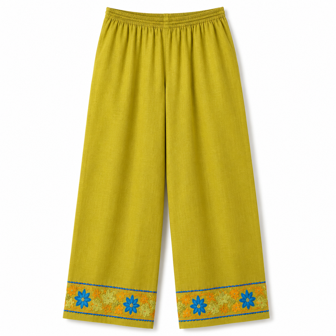 Kashmir Aari cotton Co-Ord Set | Light Moss Green