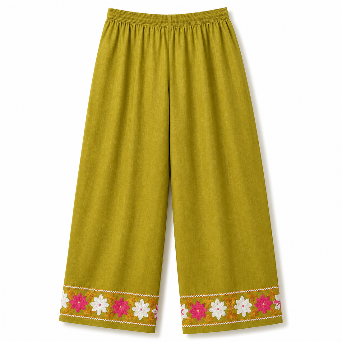Kashmir Aari cotton Co-Ord Set | Light Moss Green
