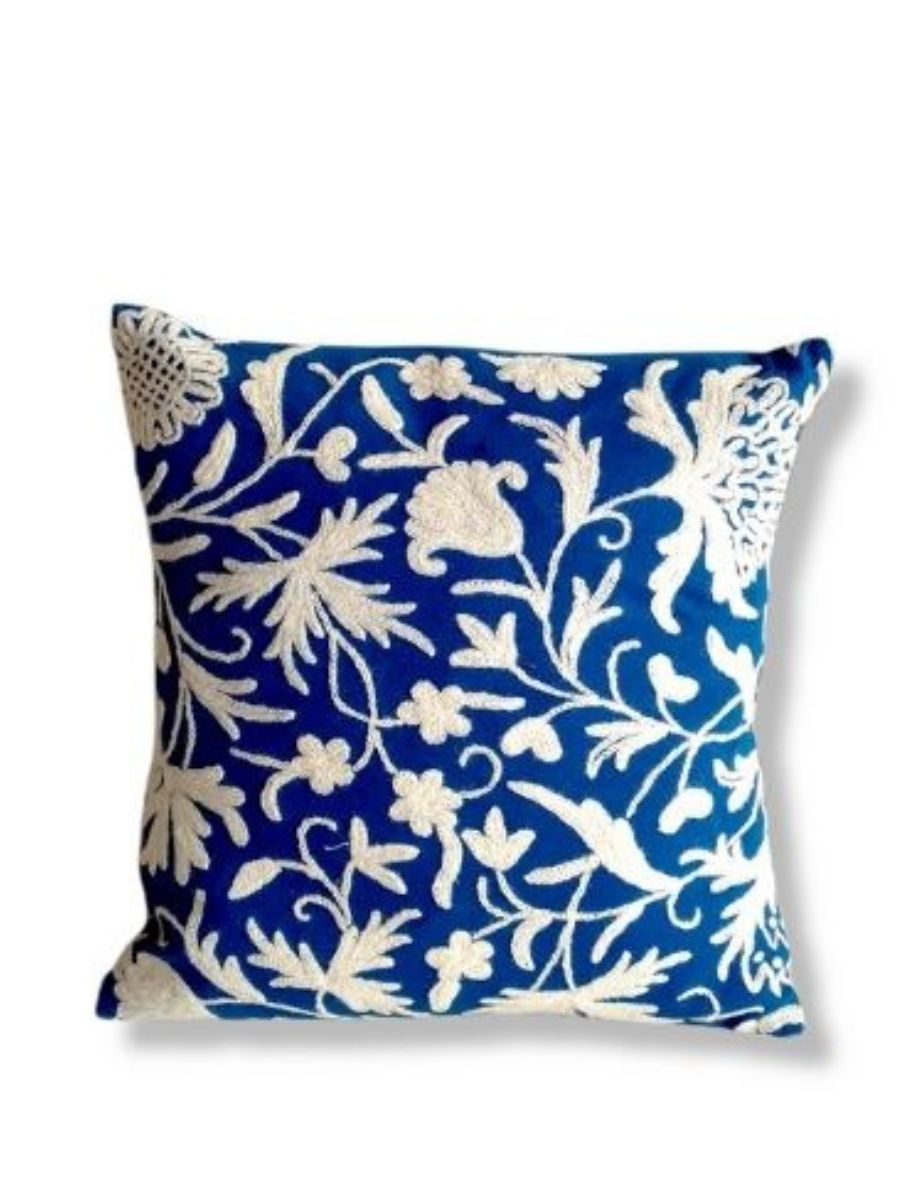 Posh NeelSafed Cushion Covers - set of 2 - KaarKash