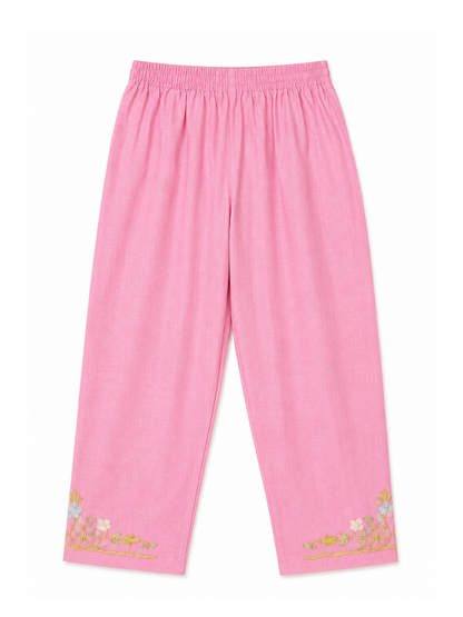 Kashmir Aari cotton Co-Ord Set | Vintage Pink