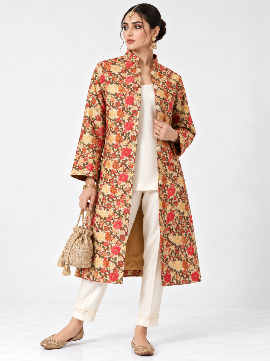 Royal Coat Collection | Chinar work