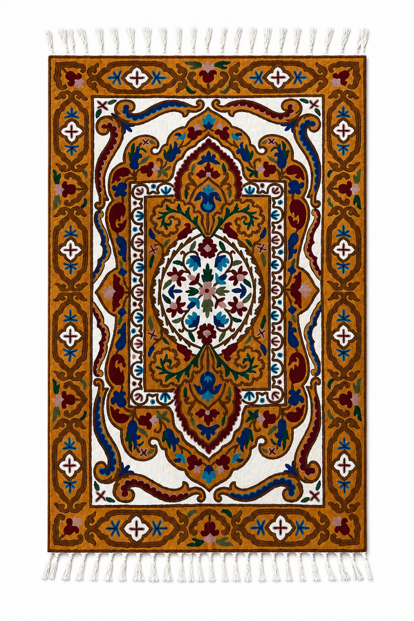 Rang-e-Wadi Rug Chain Stitch Carpet