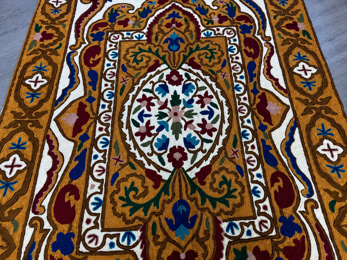 Rang-e-Wadi Rug Chain Stitch Carpet