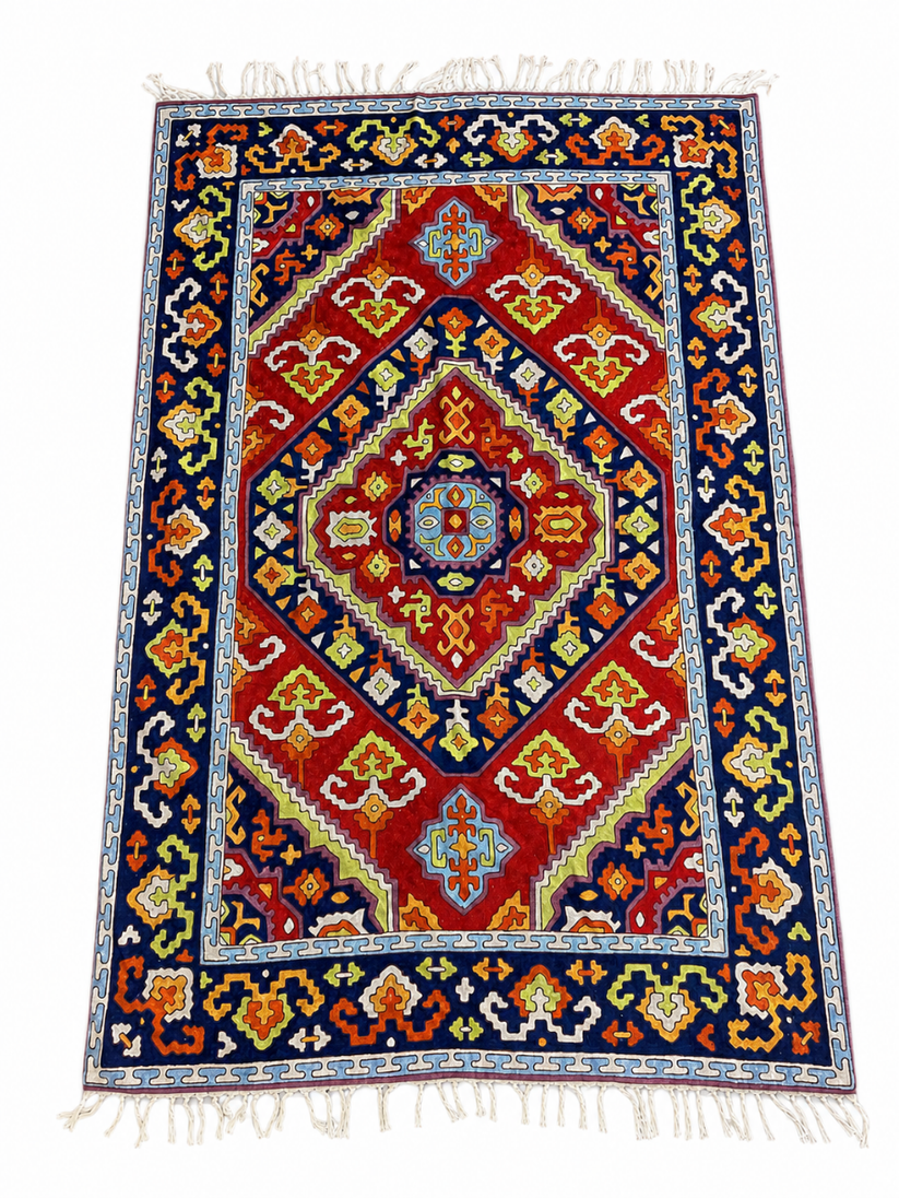 Noor-e-Kashmir Rug Chain Stitch Carpet