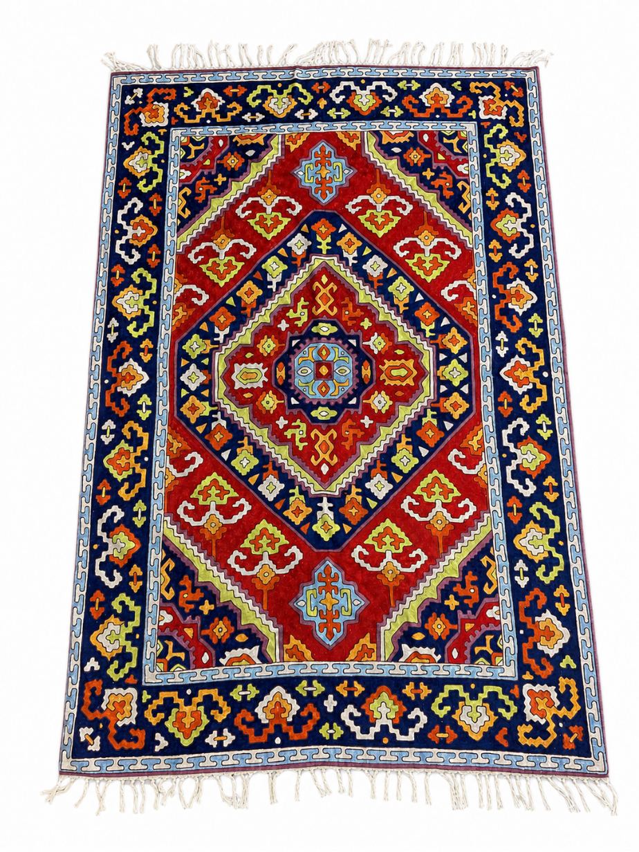 Noor-e-Kashmir Rug Chain Stitch Carpet