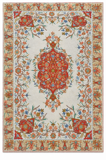 Isfahan Handmade Chain Stitch Carpet
