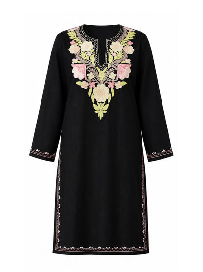 Kashmir Aari cotton Co-Ord Set | Ebony
