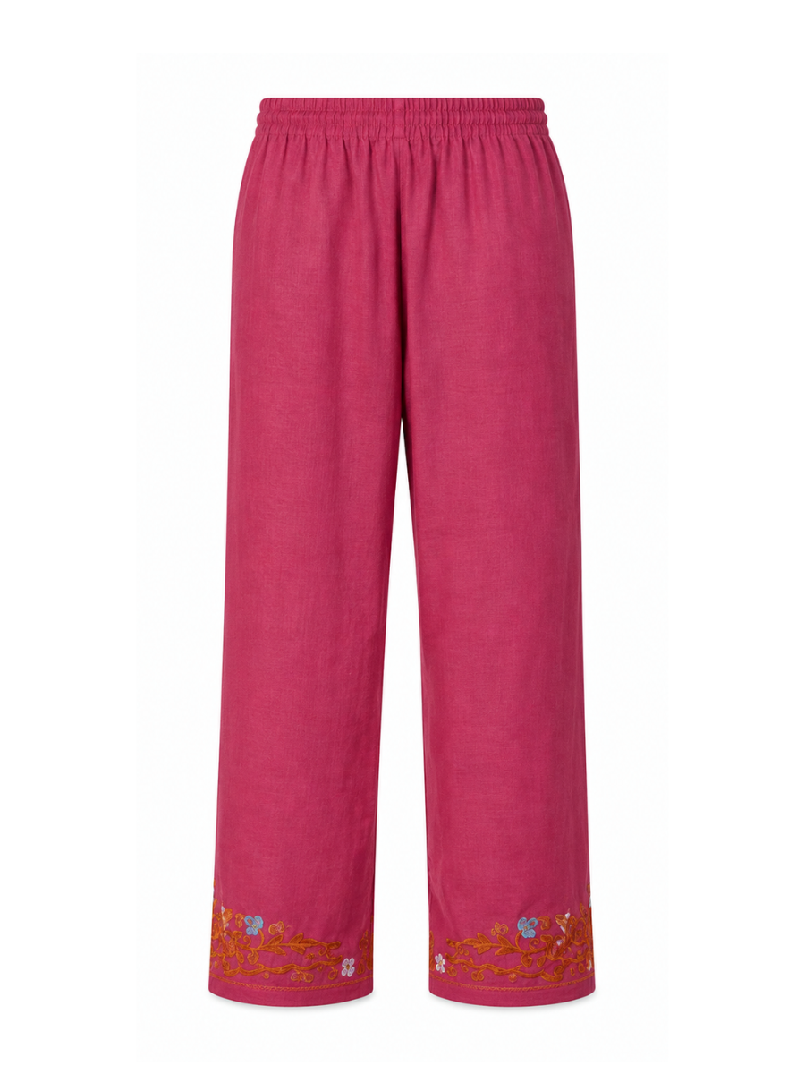 Kashmir Aari cotton Co-Ord Set | Vintage Pink