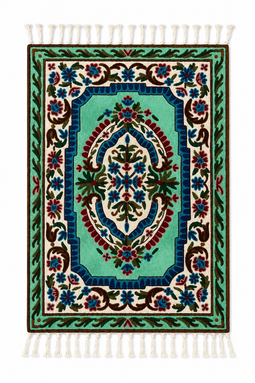 Floral Leaf Carpet Wall Hanging