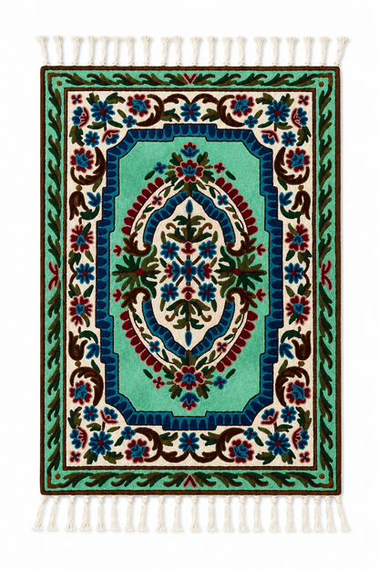Floral Leaf Carpet Wall Hanging