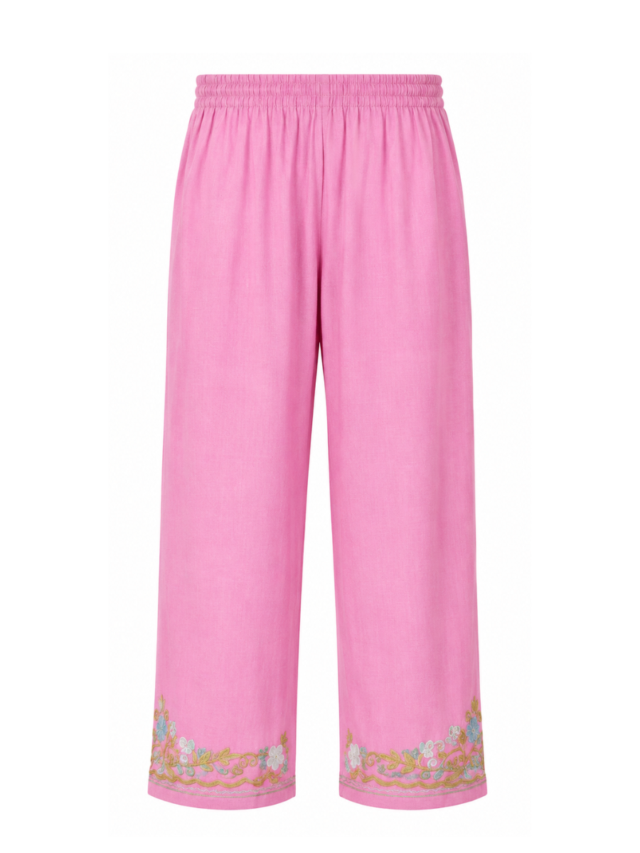 Kashmir Aari cotton Co-Ord Set | Vintage Pink