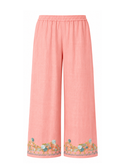 Kashmir Aari cotton Co-Ord Set | Rose Pink