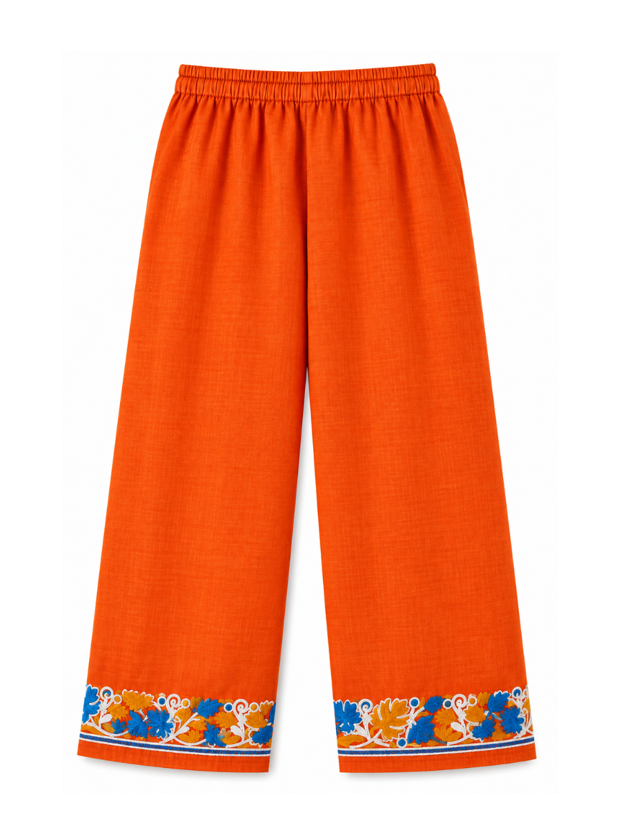 Kashmir Aari cotton Co-Ord Set | Sassy Salmon