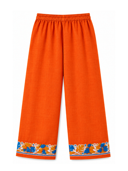 Kashmir Aari cotton Co-Ord Set | Sassy Salmon