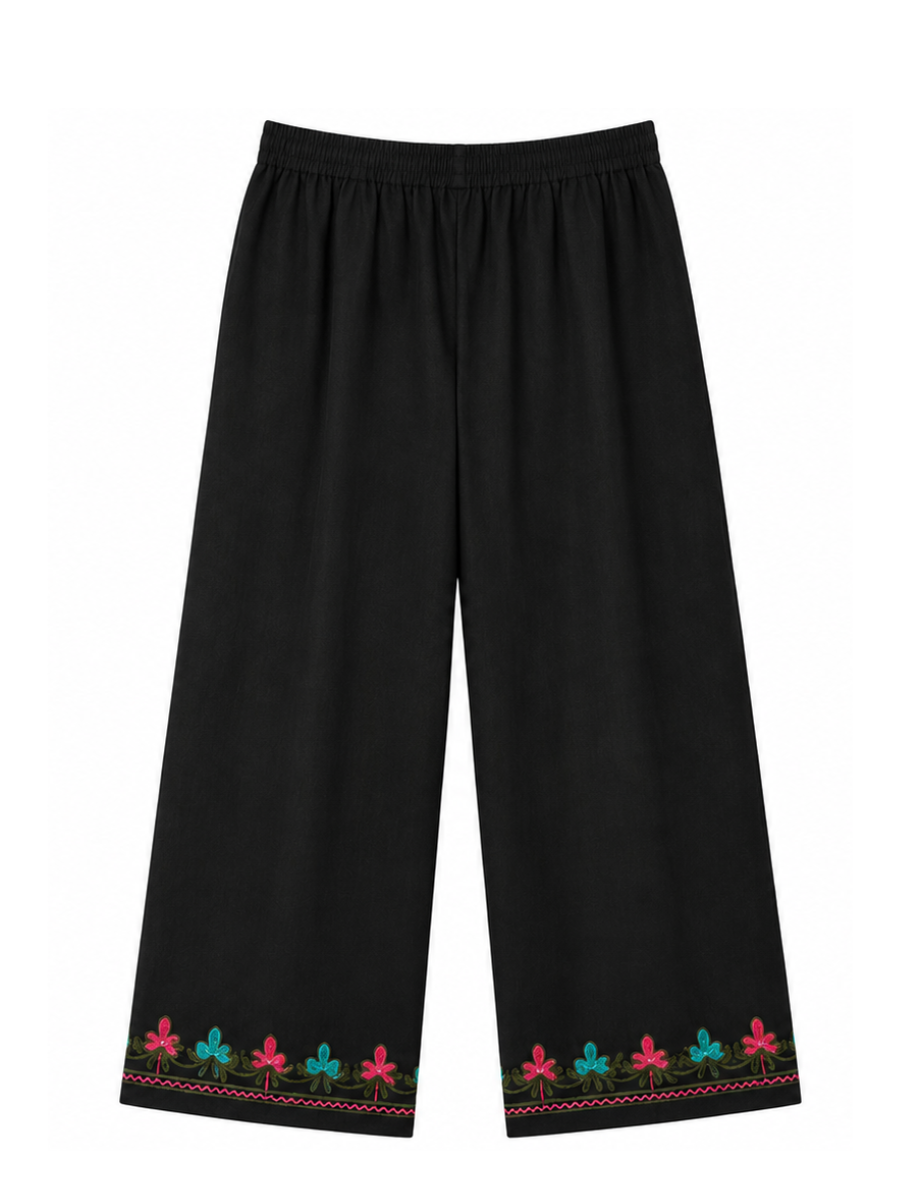Kashmir Aari cotton Co-Ord Set | Ebony
